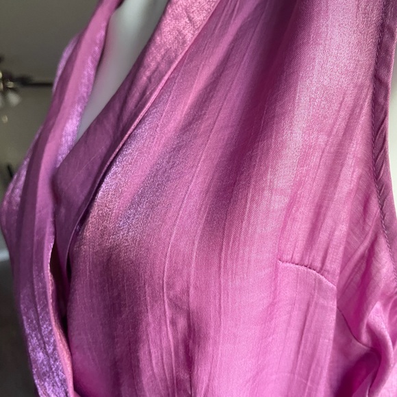COPY - Unique 21 Pink Satin Mini Dress - Picture 6 of 10